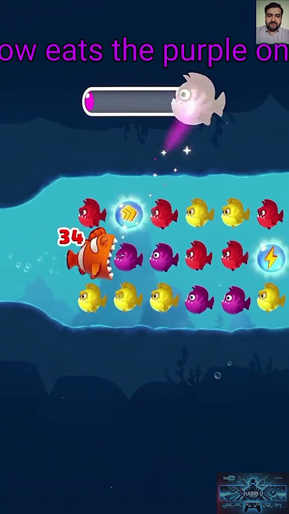 Fill the bar & Eats the Boss Fish l Fishdom mini game ads review Video