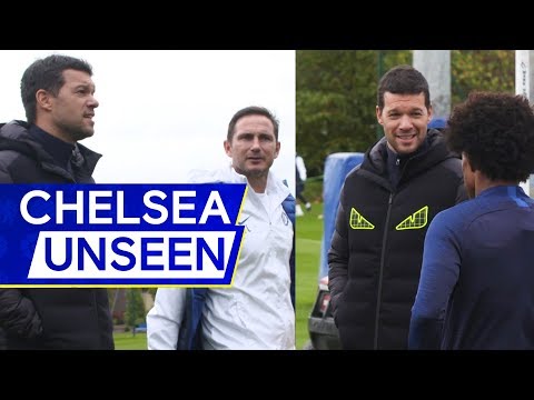 Michael Ballack returns to Chelsea training with Frank Lampard👀 | Chelsea Unseen