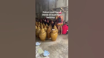 Hukum adat perusakan alat peraga adat dayak #dayakborneo #dayak #kalimantan