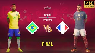 FIFA 23  Brasil vs France | Vinicius Jr vs Mbappe | Copa do Mundo Final [4K60]