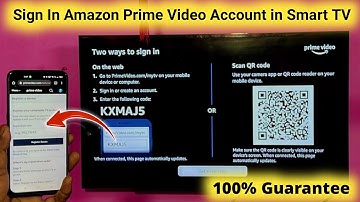 How To Sign In Amazon Prime Video Account In Smart Tv | Login Prime Video Account In Smart Tv