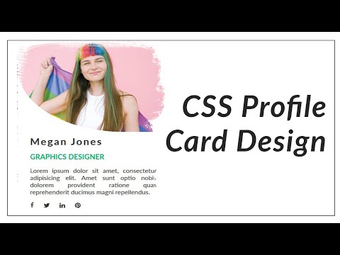 Profile Card UI Design using HTML and CSS