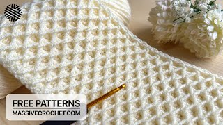 Timeless Beauty! ❤️ Easy Crochet Pattern for Beginners! Lovely Crochet Stitch for Baby Blanket & Bag screenshot 1