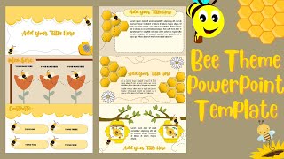 Bee Theme PowerPoint Template Free🍑 || ppt#62✨ screenshot 5