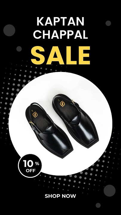 Kaptan Chappal Black | Flat 10% Discount #sikki #kaptanchappal #peshawarichappal