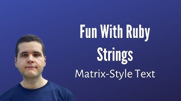 How to Print Matrix-Style Text Using Ruby!