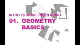 Modeling in Rhino: Geometry Basics