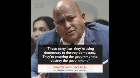 Dela Rosa urges Comelec to cancel registration of party-list groups with CPP 