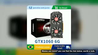 VEINEDA gtx 1060 6g Graphics Cards 1506MHz 192Bit GDDR5 GTX1060 Video Card Refurbished Cards 105