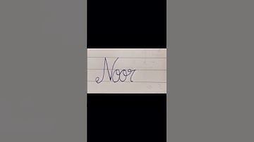 Noor ❤️How to write name in cursive How to learn Cursive #shorts #shortfeed #cursive#noor #viral