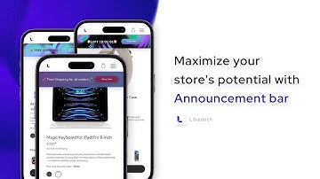 Add Announcement bar | Free Shipping bar | Estimated delivery bar | Shopify App