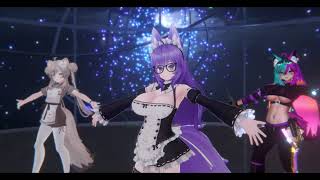 VRChat MMD Group Routine (Trio) - JubyPhonic - Happy Halloween [English Cover] [Halloween Special]