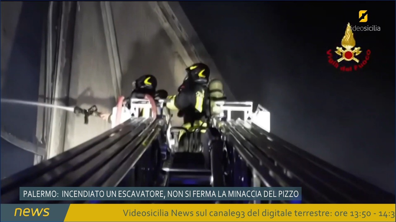 Palermo: incendiato un escavatore, non si ferma la minaccia del pizzo