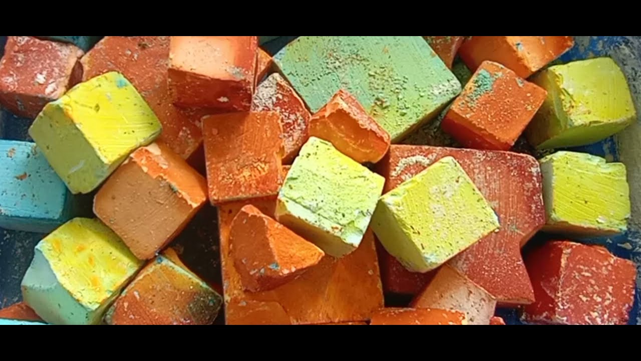 dyed gym chalksatisfying relaxationasmr YouTube