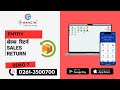 Sales Return / Credit Note Explained | Adjust Customer Outstanding – Chandni Software