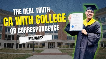 👉CA with Regular College OR Correspondence | B.com OR B.com(H) | My Smart Move | 📌