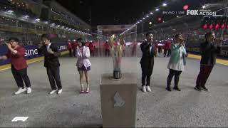 Majulah Singapura  Singapore National Anthem On Gp F1 2019