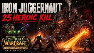 Iron Juggernaut 25HC Clean Kill Aug 10 | MoP Classic Warlock