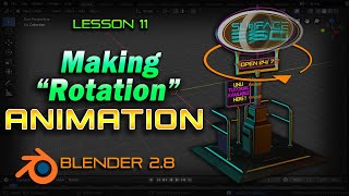 11 Making Rotation Animation in 5 MINUTES!   Blender 2 8