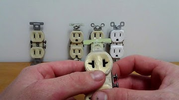 Different types of electrical outlets and recepticals