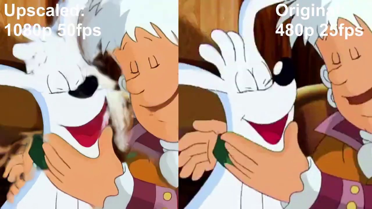 AI Upscaling | Little Amadeus Intro | 480p25 vs. 1080p50