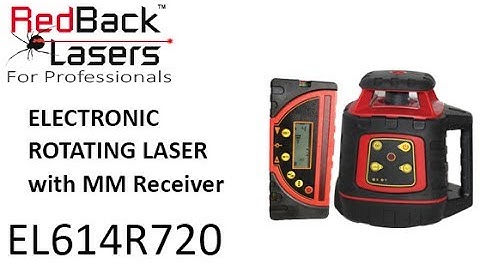 RedBack Lasers EL614R720 Rotating Laser with Millimeter Receiver