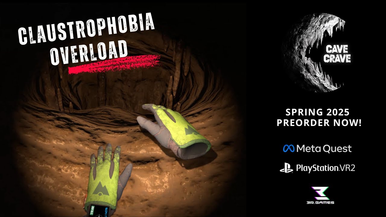 Cave Crave - Claustrophobia Overload | VR Spelunking Game (Meta Quest & PSVR2)