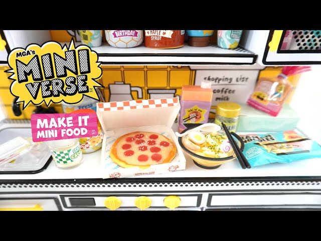 Making Mini Verse Micro Food From The MiniVerse Kitchen Case 