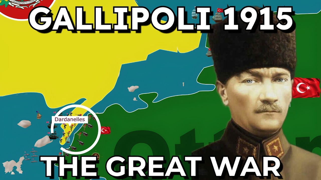 The Gallipoli Campaign 1915, mapped - World War One DOCUMENTARY