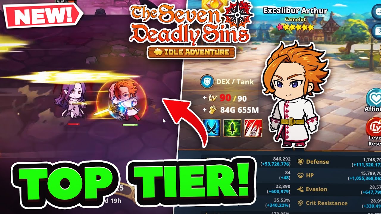 НОВЫЙ EXCALIBUR ARTHUR ЛУЧШИЙ ГИБРИДНЫЙ ЮНИТАР ДЛЯ ВСЕГО! | 7DS: Idle Adventure!