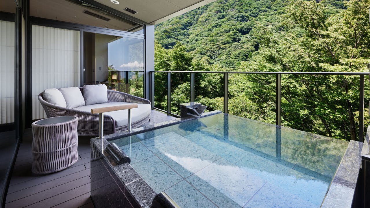 【温泉旅館宿泊記】はつはな｜箱根湯本の全室露天風呂付き温泉宿とあじさい電車