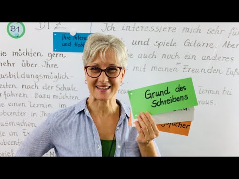DTZ Mitteilung schreiben | formelle E-Mail | Jobcenter | B1 | Deutsch lernen