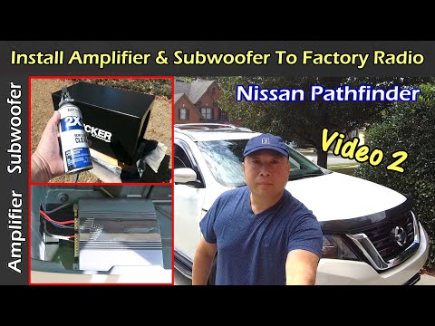 Install Amplifier & Subwoofer To Factory Radio Bose - Nissan Pathfinder VIDEO 2