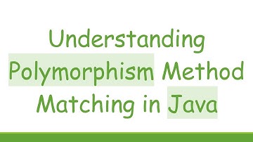 Understanding Polymorphism Method Matching in Java