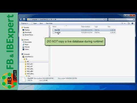 Tutorial 5: Firebird database files