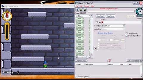 Icy Tower 1.4 how to reach the best rank and unlock all floors with cheat engine