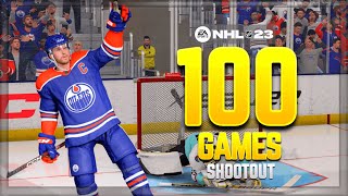 I Played 100 Games of Online Shootout Mode in NHL 23... here's what happened!