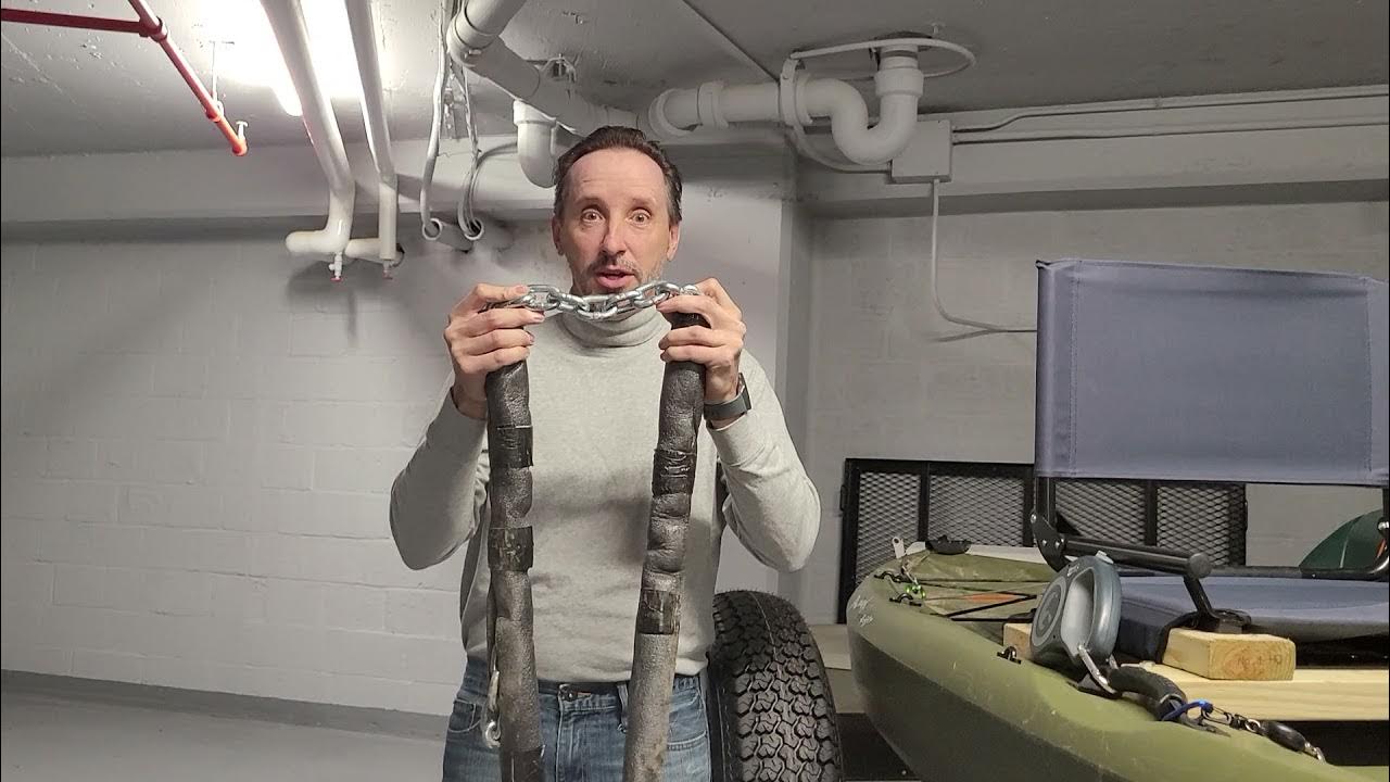 Tamarack Angler kayak mod Build a drag chain anchor YouTube