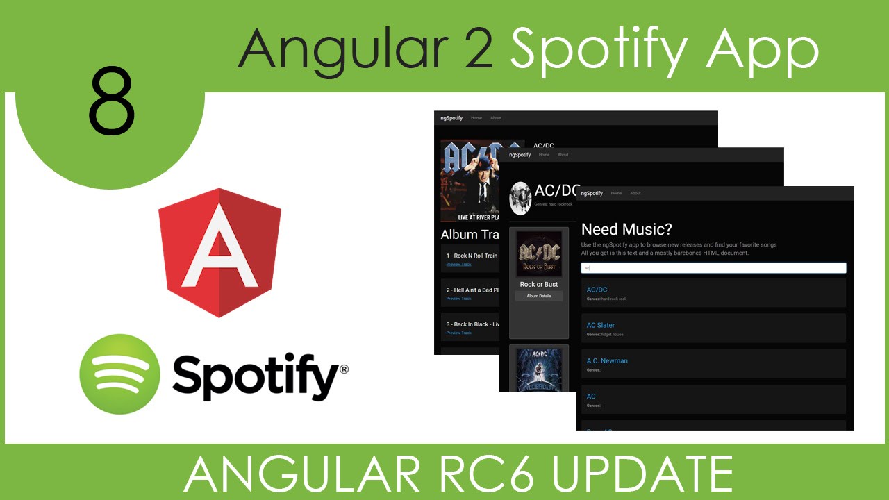 Rc update. Angular app. Spotify 2. Как создать приложение Angular. Spoify app.