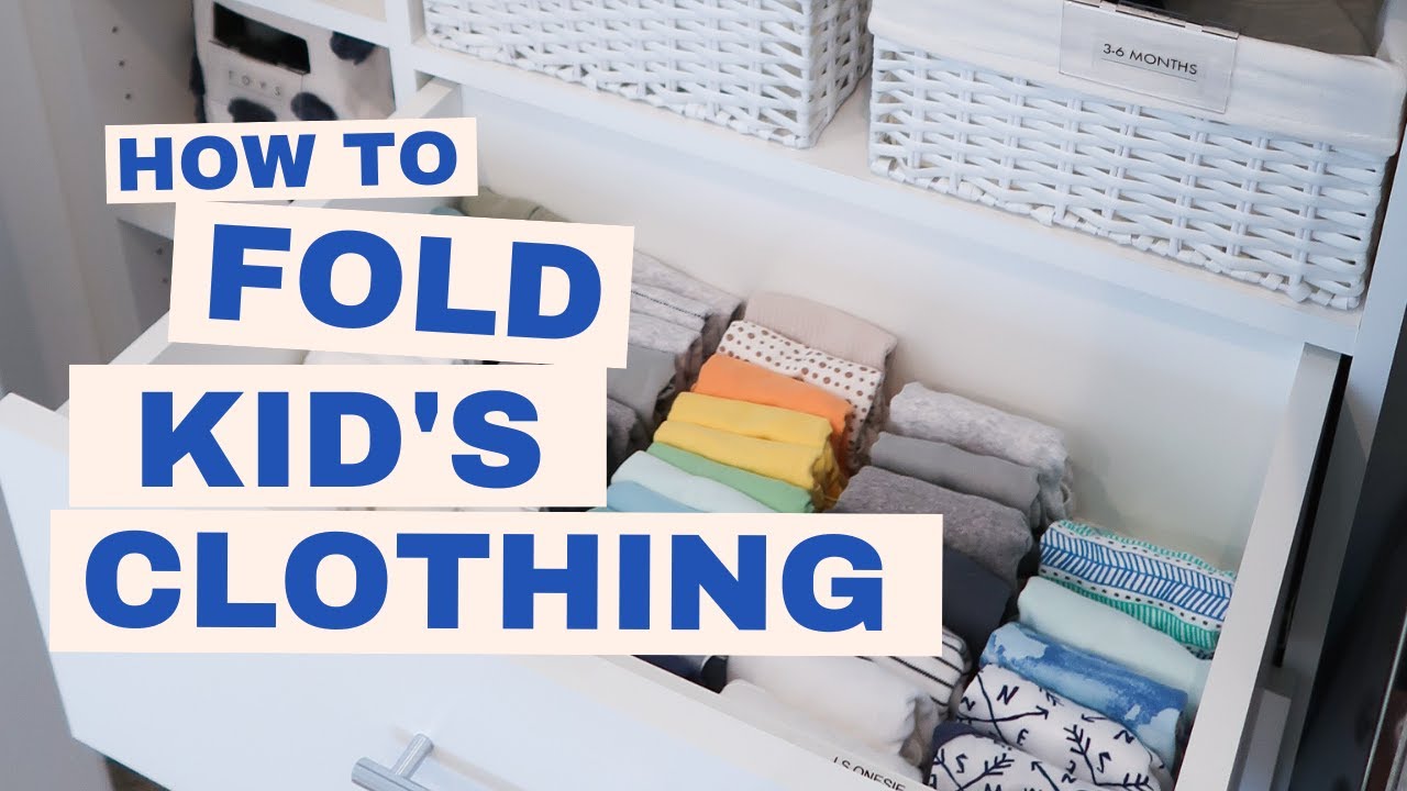 How To Fold Kids Clothing - YouTube