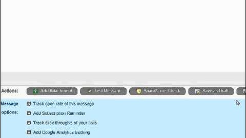 How to create a BroadCast Message on GetResponse