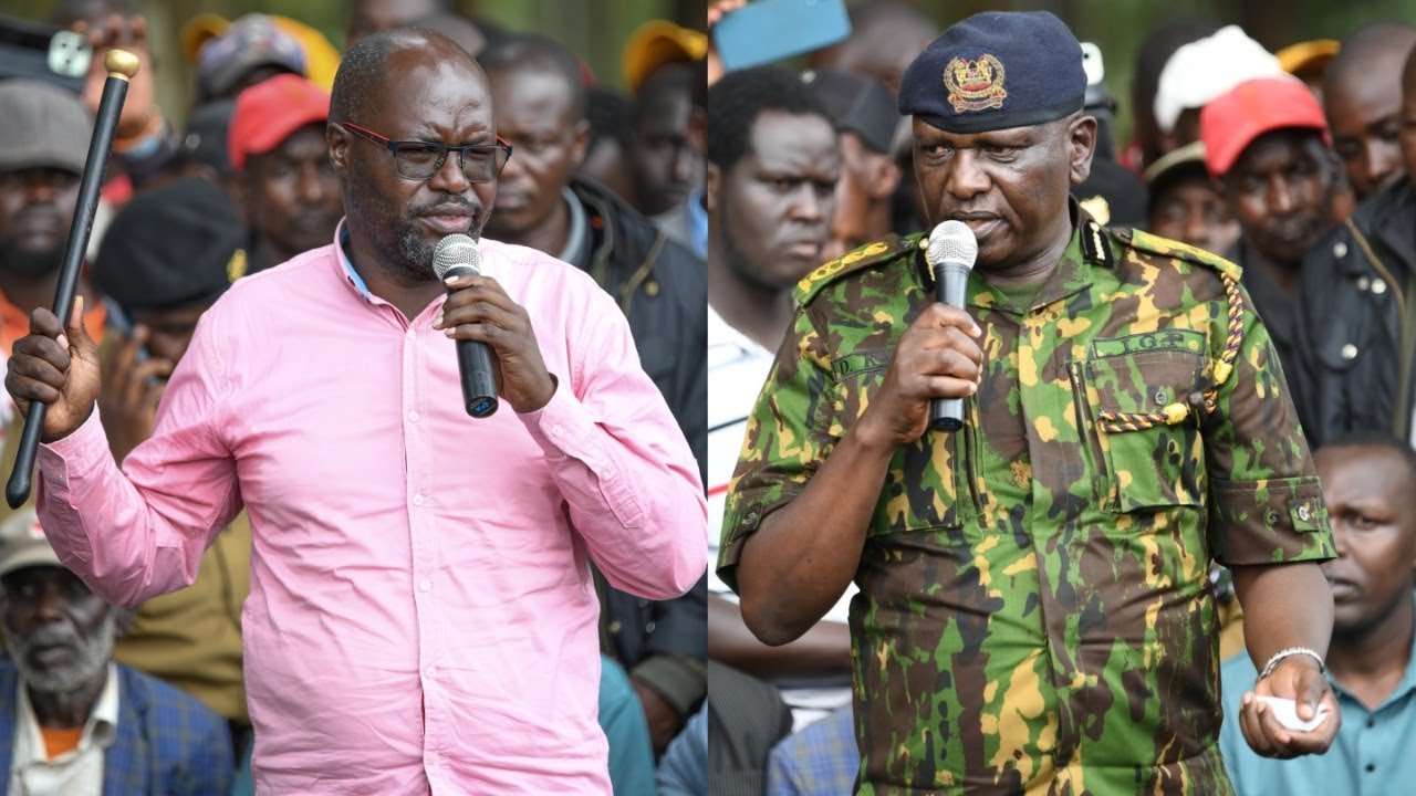 Police IG Kanja gets a hard time in Angata Barikoi as leaders confront him over killings!!