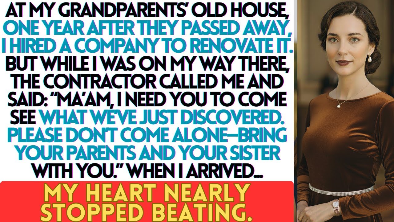 At my grandparents' old house, a call stopped me cold—and what they found changed everything more.