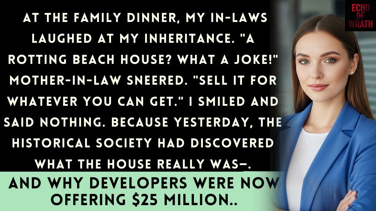 In-Laws Mocked My 'Worthless' Beach House, Then The Historical Society Called With Shocking News!