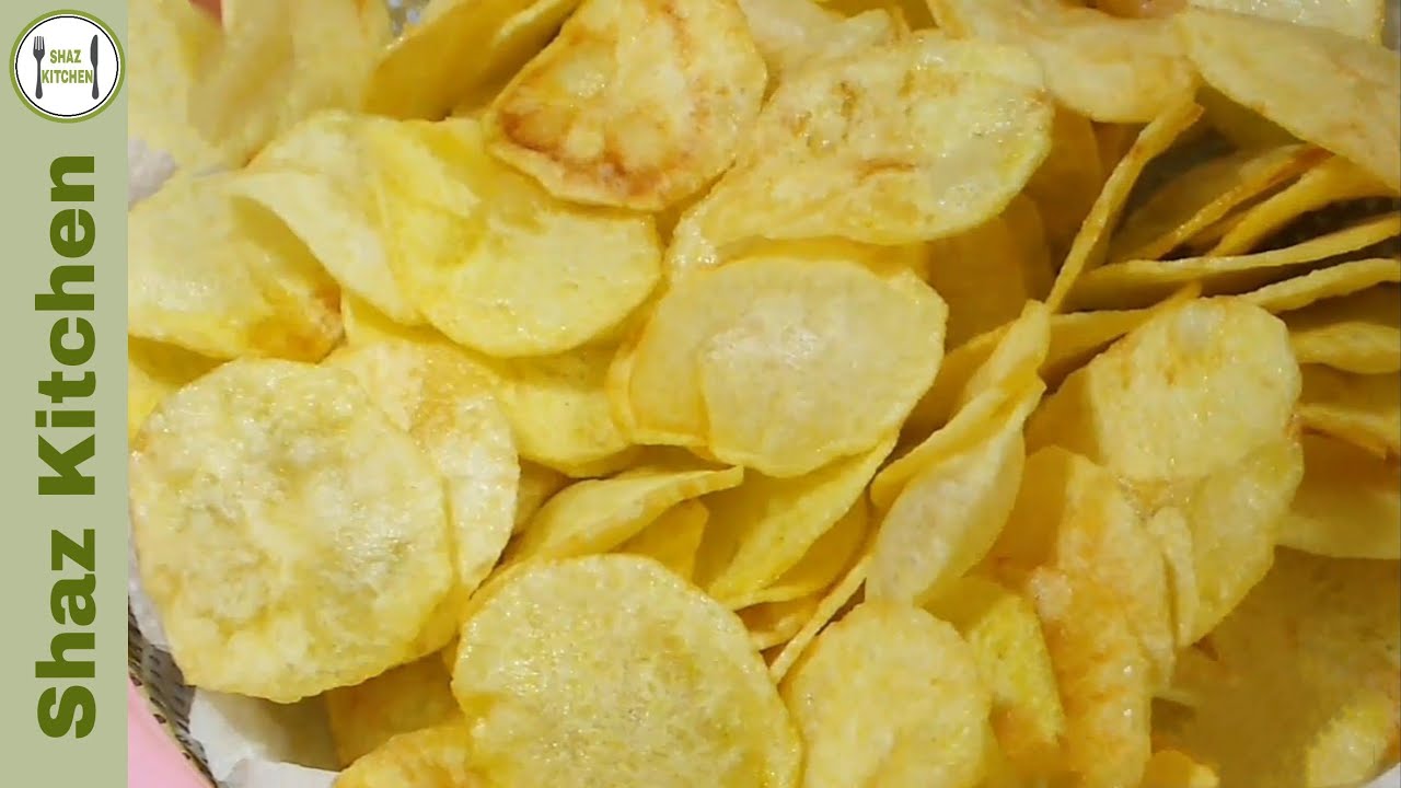 Crispy Aloo Chips RecipeHomemade Potato Chips RecipePotato Wafers