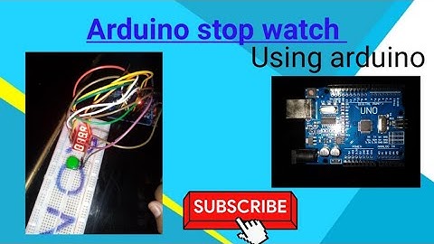 Howto make stopwatch using arduino Diy