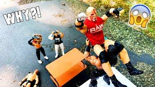 Roman Reigns DESTROYS Goldberg Outside WWE Parking Lot! - WWE Action Figures