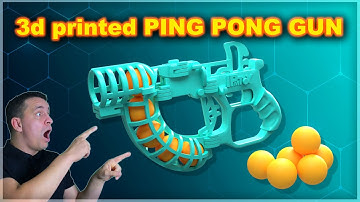 3d Printed table tennis ball gun