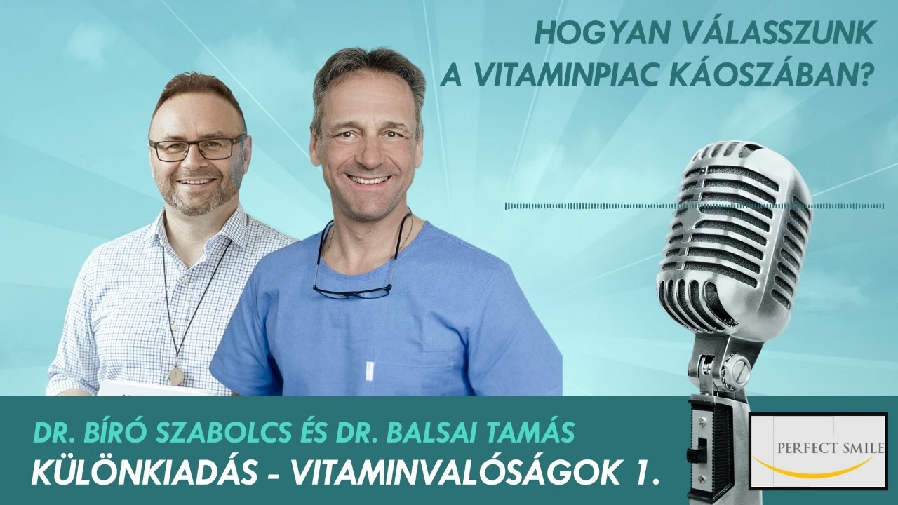 Hogyan válasszunk a vitaminpiac káoszában? - Dr. Balsai Tamás és Dr. Bíró Szabolcs vegyészmérnök