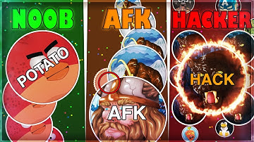 AGMA.IO NOOB vs AFK vs PRO - *HACKER & 100XXL BOTS?!*